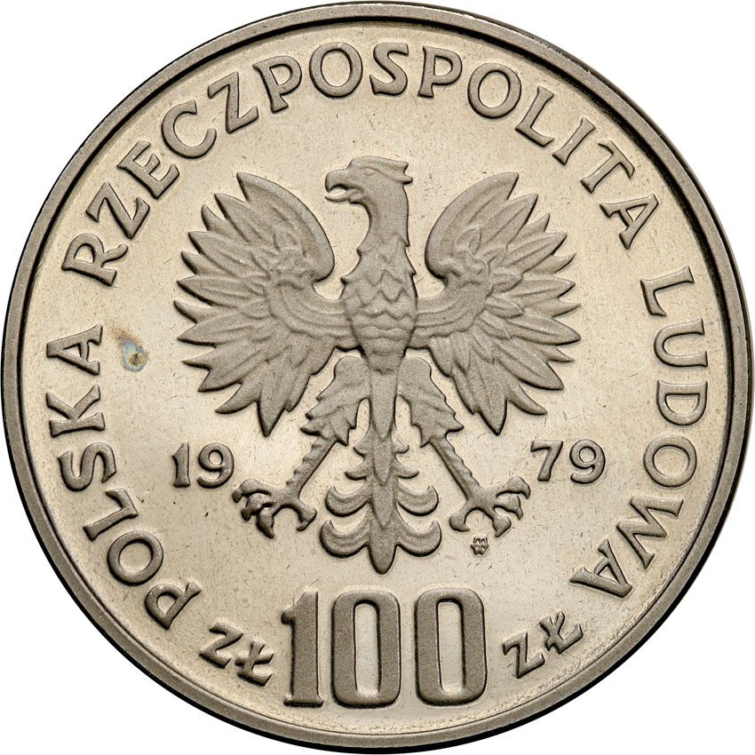 PRL. PRÓBA Nikiel 100 złotych 1979 Zamenhof